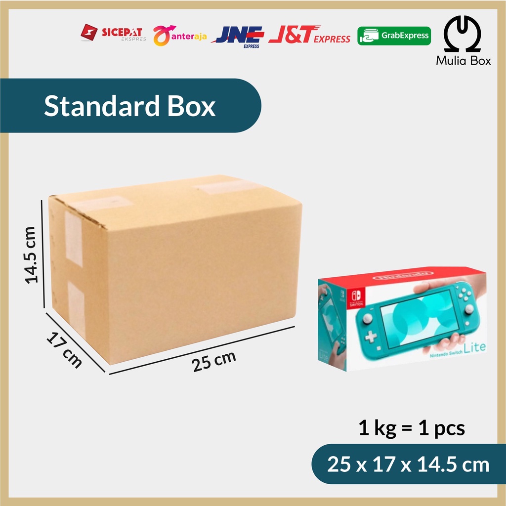 

Kardus Packing Standar Box 25 x 17 x14,5 cm Corrugated Karton Dus Sedang Polos Packaging Serbaguna