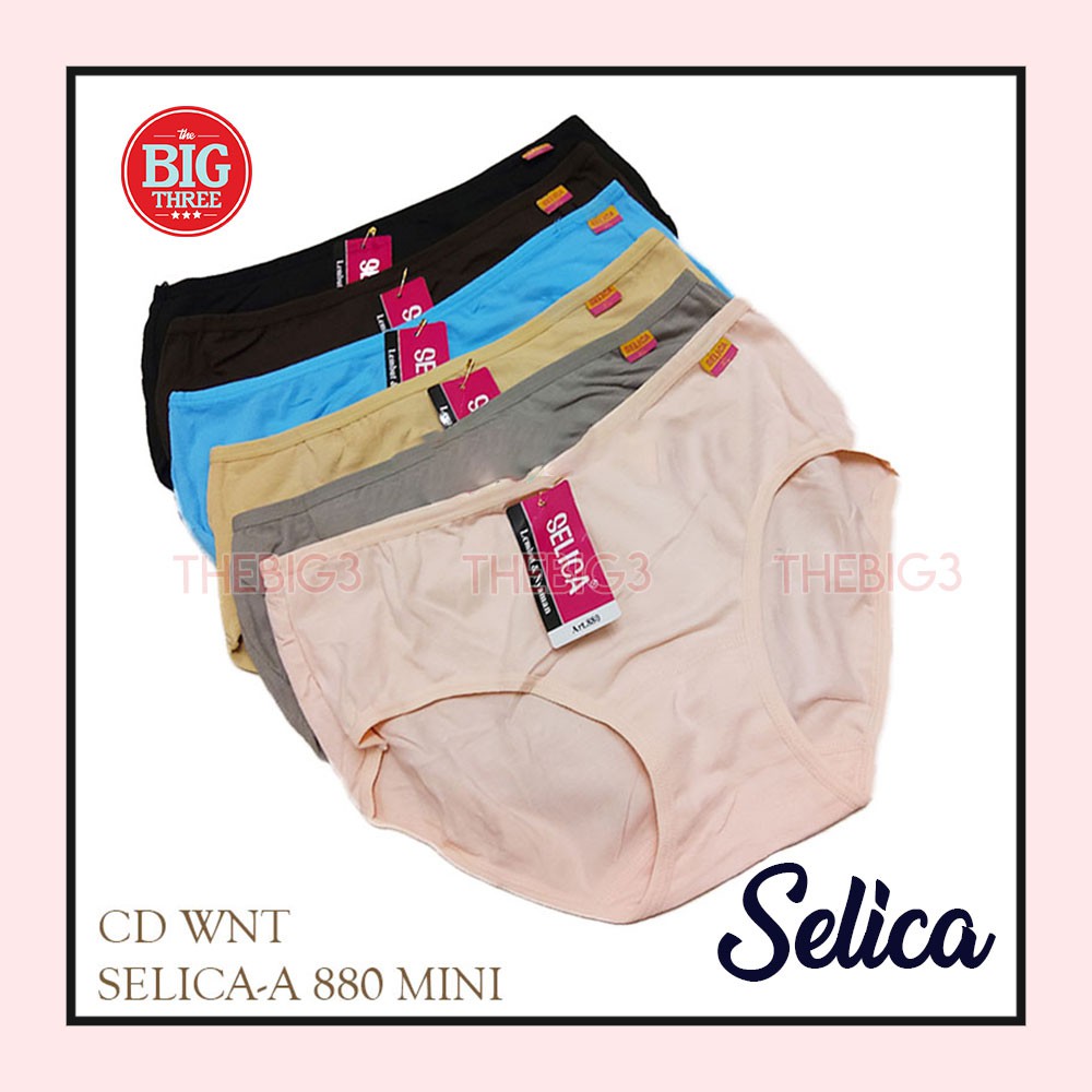 SELICA Celana Dalam Katun Wanita - CD ukuran M L XL Lembut Nyaman - CD WNT SELICA-A 880 MINI thebig3