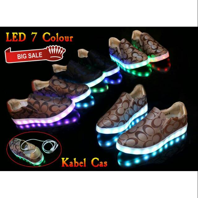 Sepatu Shoes LED COACH D9405 (BIG SALE)