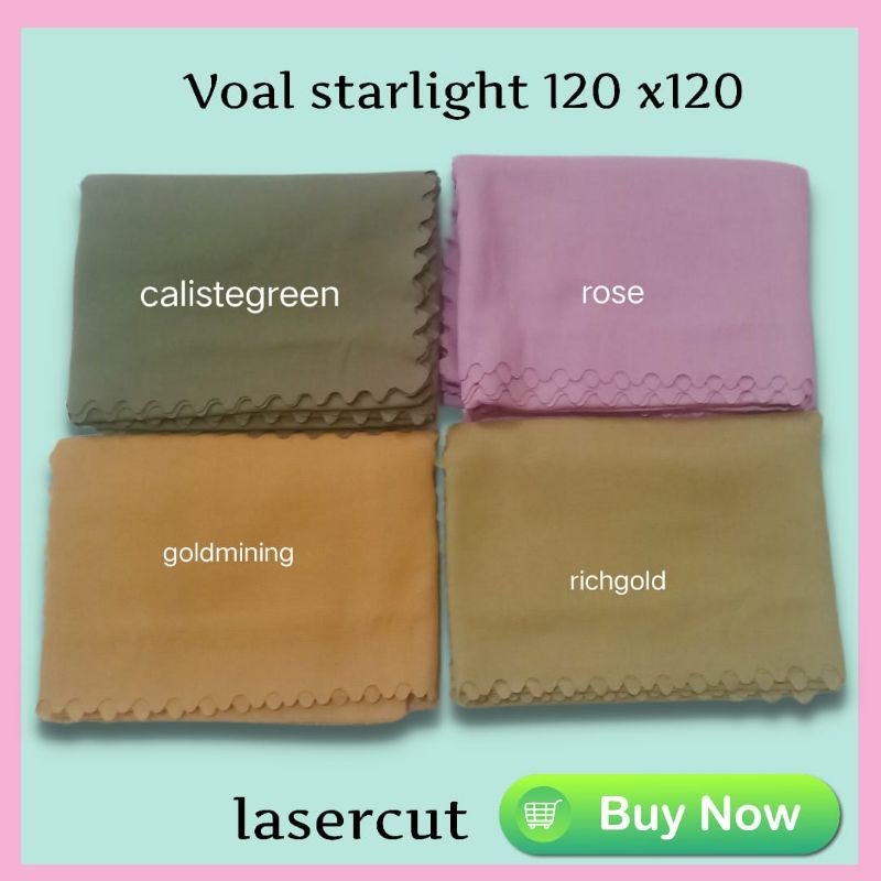 Voal Starlight Lasercut 120 x 120