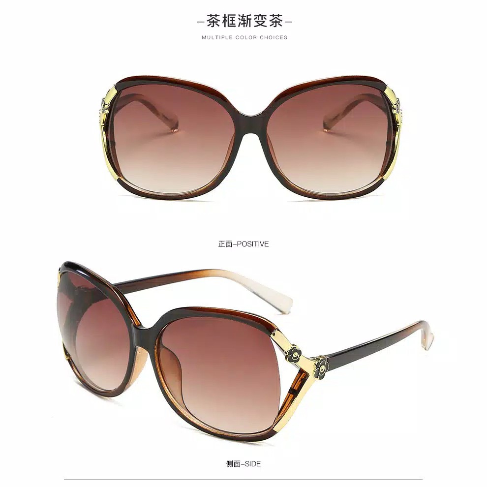 Kacamata Fashion Style Korea Mewah Unisex Bahan Metal EG19  Real Pict