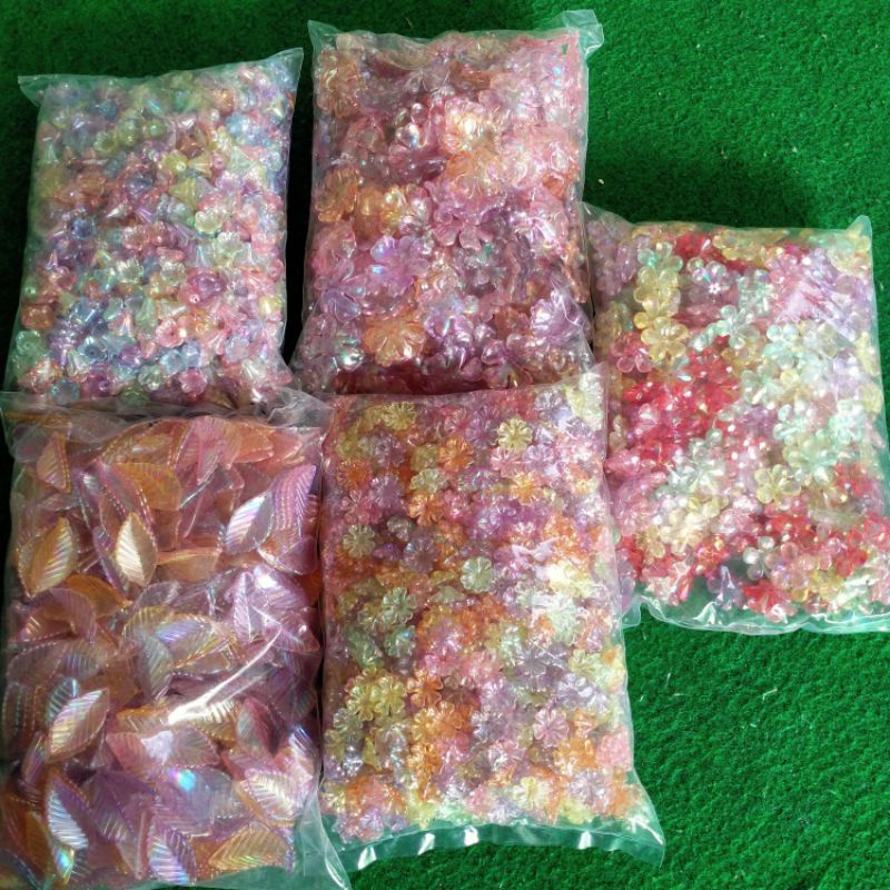 GROSIR monte akrilik berbagai motif per450gram