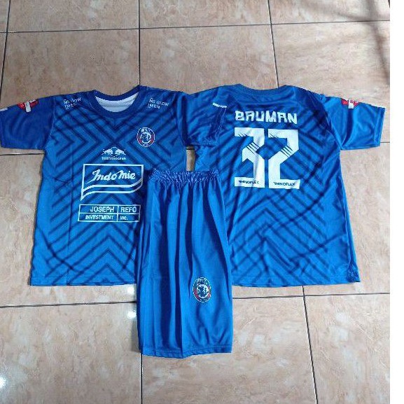 JERSEY STELAN ANAK BAJU BOLA ANAK AREMA MALANG BAUMAN