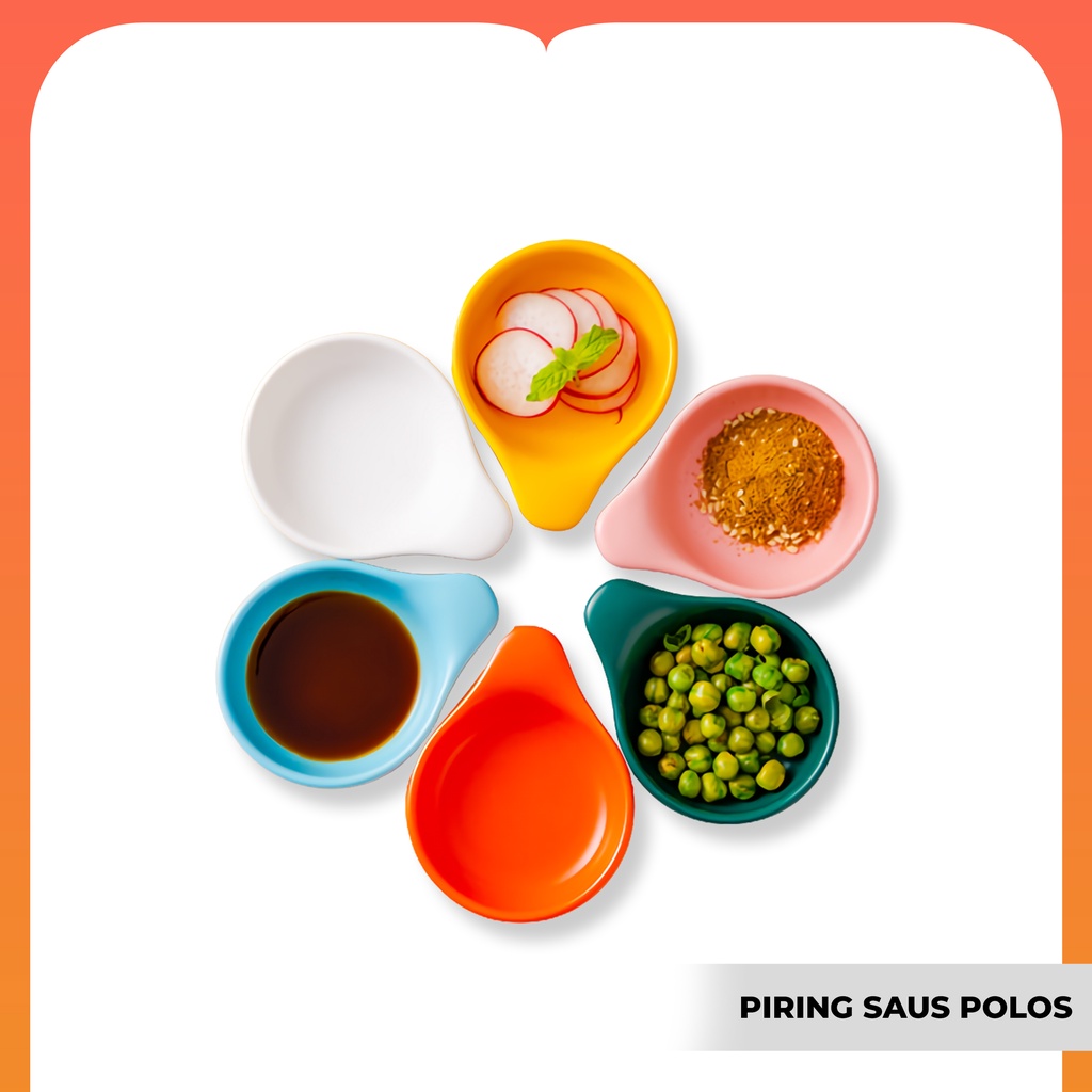 Piring Saus piring sambal piring lonjong kecil murah import keramik premium