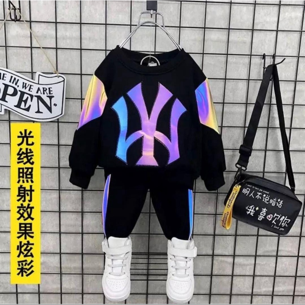 SETELAN SWEATER ANAK LAKI LAKI PEREMPUAN UMUR 1-5 TAHUN SETELAN NY COLOR SETELAN SWEATER ANAK LAKI LAKI PEREMPUAN