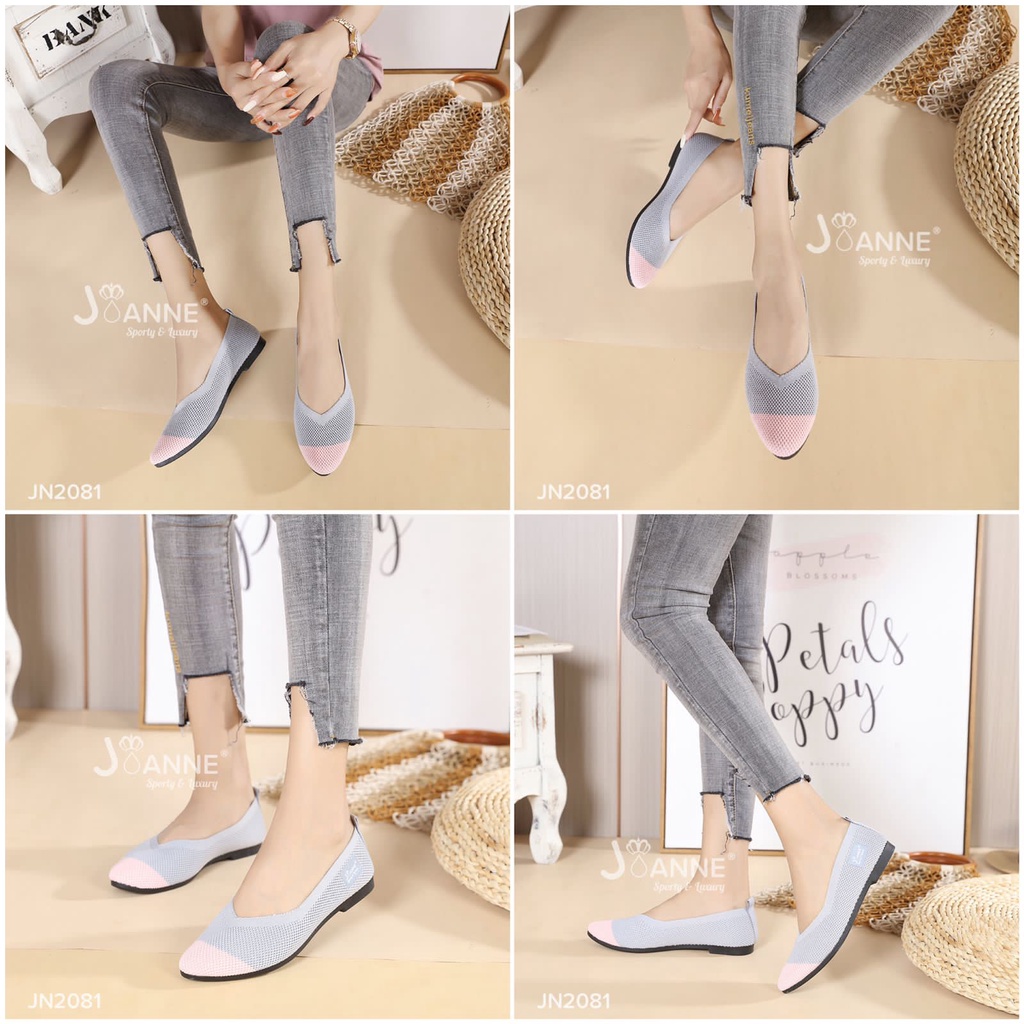 JOANNE FlyKnit Flat Shoes Lancip #JN2081 ORIGINAL (RESTOCK)