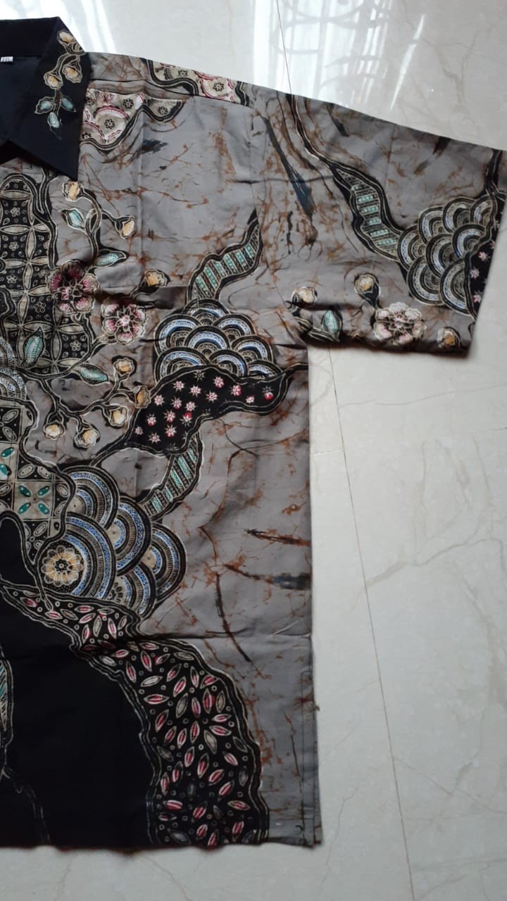 Kemeja Batik Tulis Lengan Pendek Size M L Xl Xxl Jumbo Fashion Batik Pria Tulis Kombinasi Pekalongan