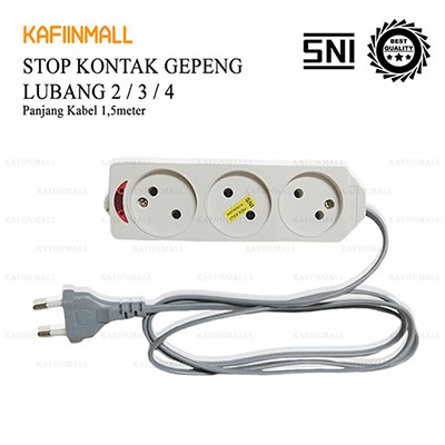 STOP KONTAK 2,3,4 LUBANG PANJANG 1,5M + KABEL / STOP KONTAK KABEL / Colokan listrik