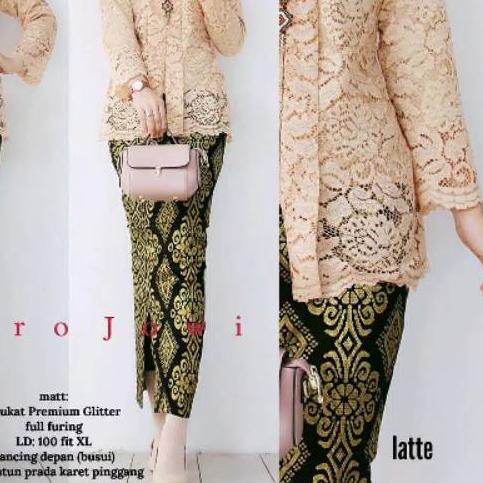 ✥ Lapak Solo - Kebaya Risma Brokat Kutu Baru Modern ✻