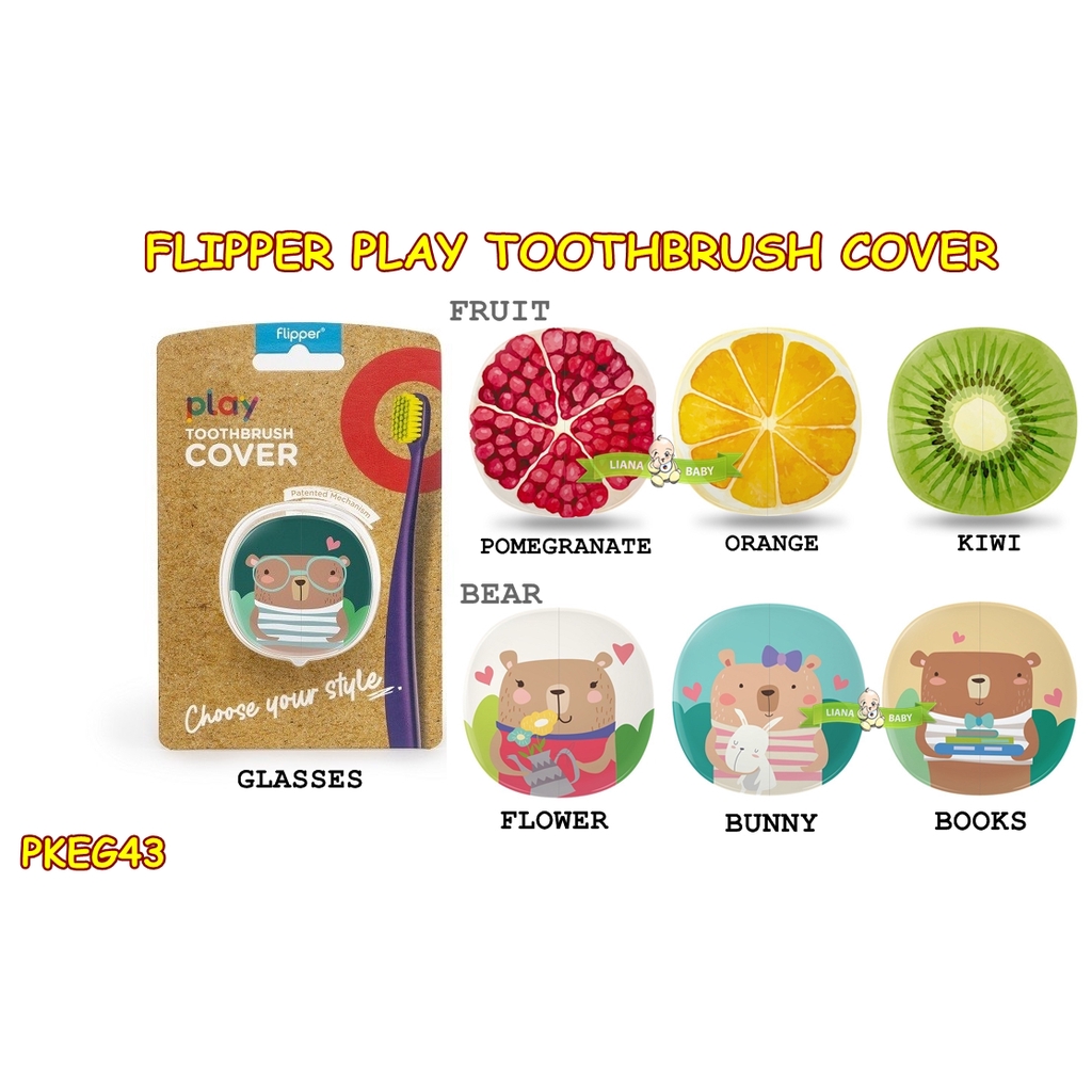 PKEG43 TEMPAT SIKAT GIGI FLIPPER PLAY TOOTHBRUSH COVER F25801