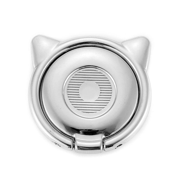 Baseus Ring Holder HP Universal Bentuk Kucing Lucu Bahan Metal