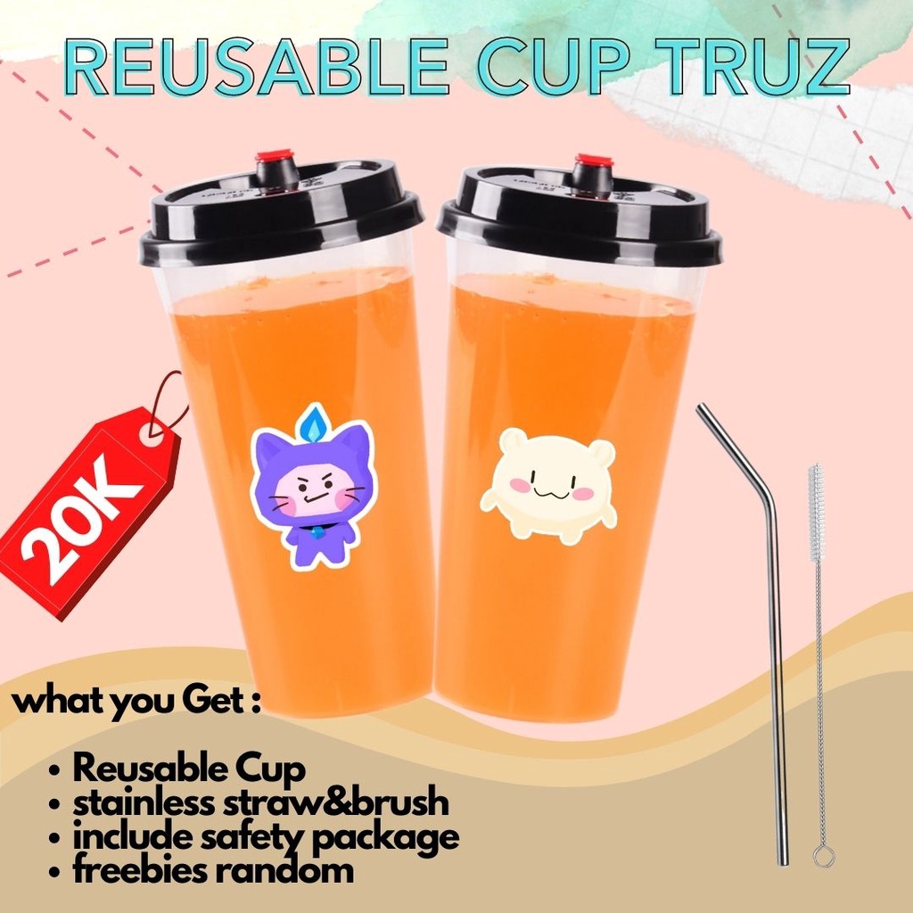 REUSABLE CUP TRUZ TREASURE || CUP KPOP