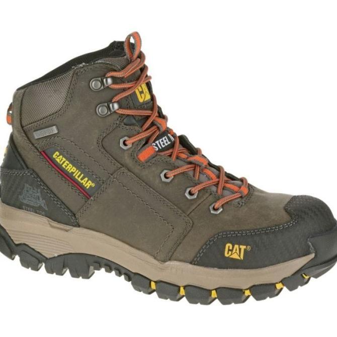 Sepatu Safety Caterpillar Navigator Mid ST Waterproof grey Original Star Seller Termurah