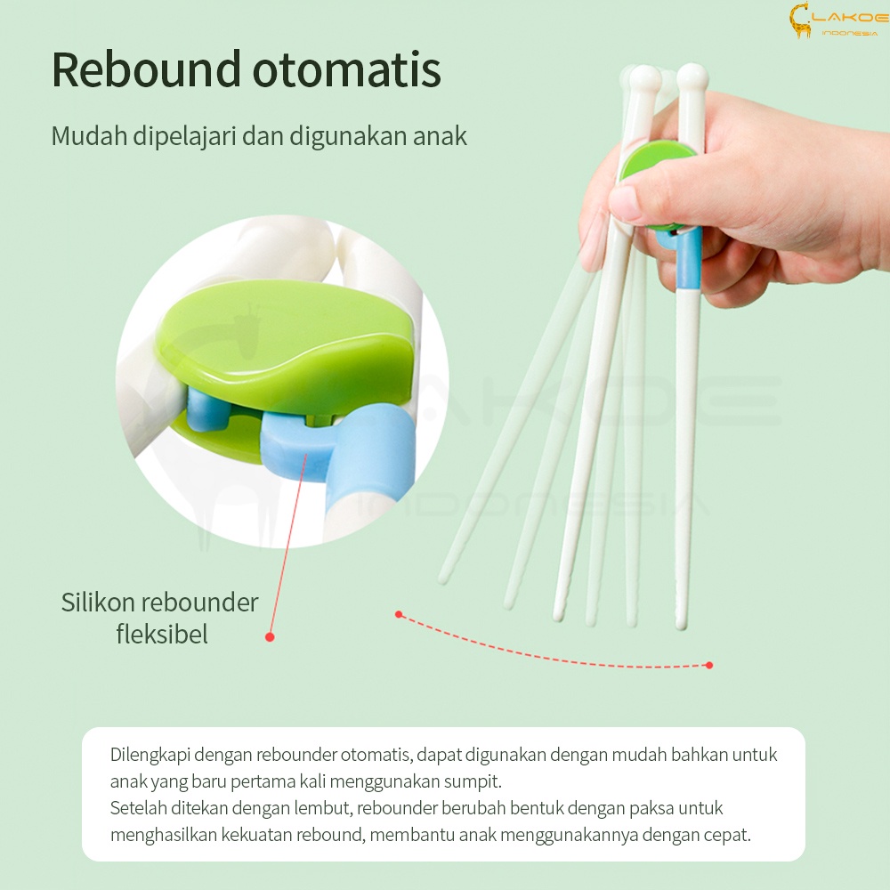 LAKOE Children Training Chopsticks / Sumpit Belajar Anak Bayi