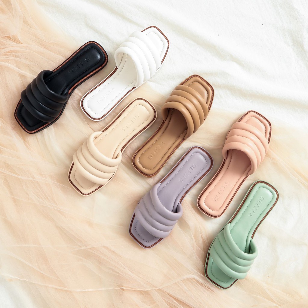 sendal flat || WILONA || sandal flat wanita/sandal wanita kekinian ByDLESTA.ID