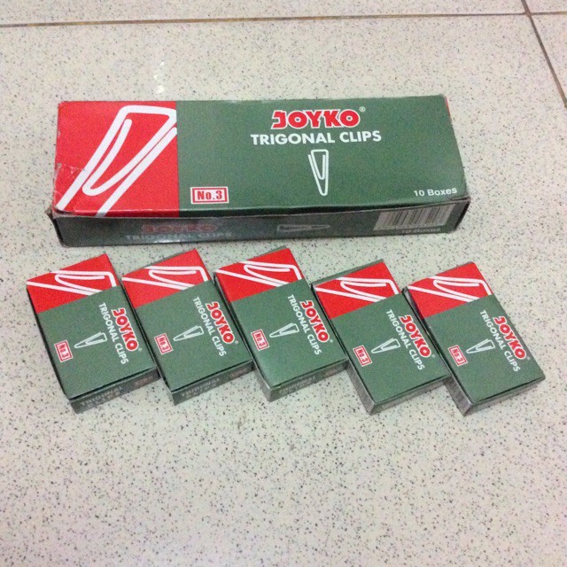 

Trigonal Clip Paper Clip Klip Kertas Joyko No. 3