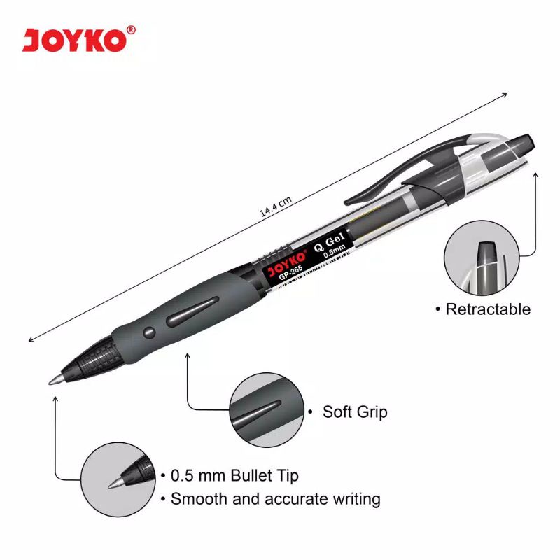 

Pulpen Gel Pen (Pena Jel) Joyko GP 265