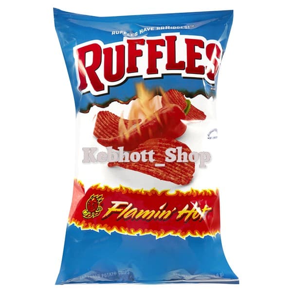 

Ruffles Flamin' Hot Potato Chips 184gr | Flamin Hot | Keripik Kentang