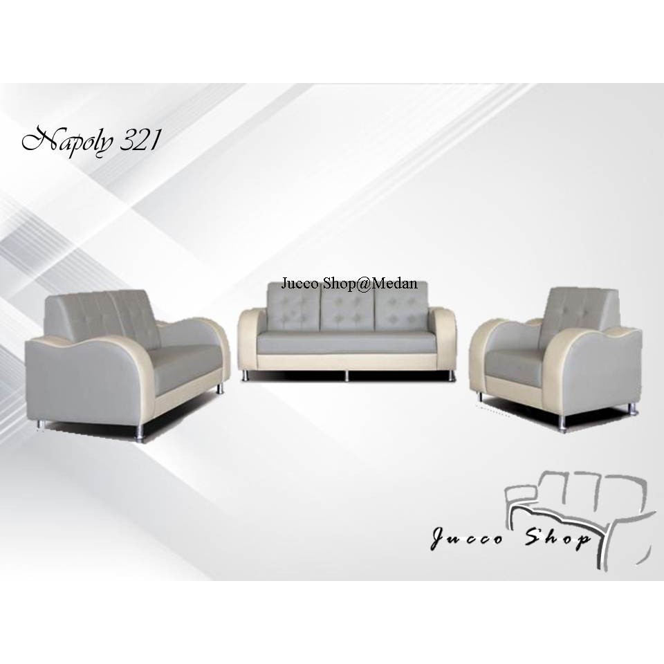 Sofa Tamu Modis Napoly - Sofa Tamu Minimalis set 321person - Sofa Keluarga - Medan