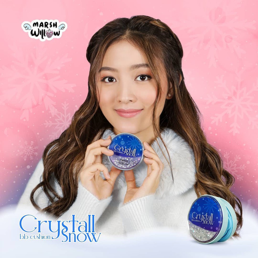 MarshWillow Crystall Snow Perfect Cover BB Cushion Crystal Marsh Willow by Natasha Wilona