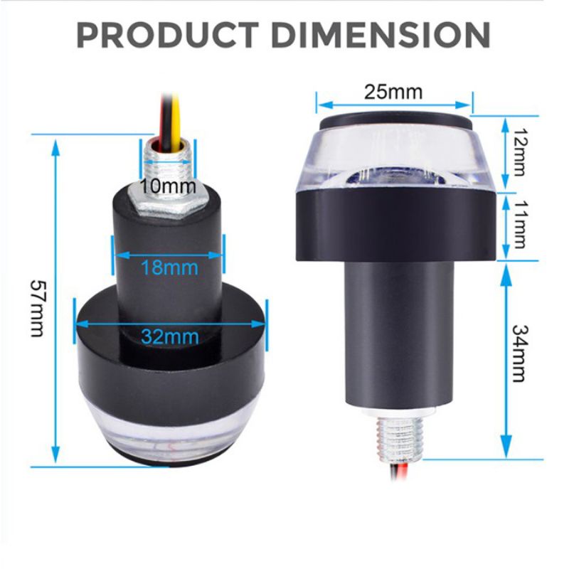 LED JALU LAMPU STANG MOTOR LAMPU HANDLE  SEN 2 MODE