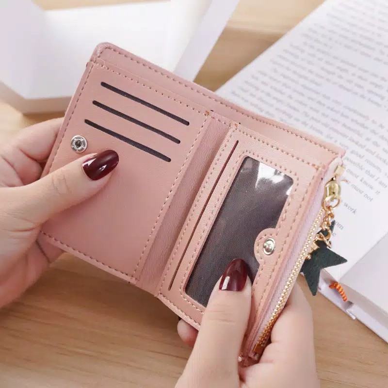 ♥TMALL88♥ DOMPET LIPAT MINI WANITA / IMPORT / REALPICT / GANTUNGAN BINTANG