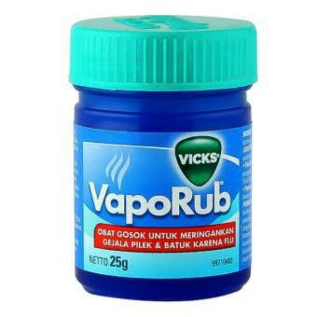 BALSEM VICKS VAPORUB 25 GRAM OBAT GOSOK FLU BATUK PILEK OBAT OLES