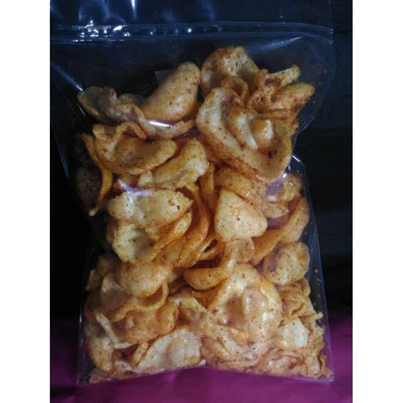 

krupuk seblak daun jeruk pedas