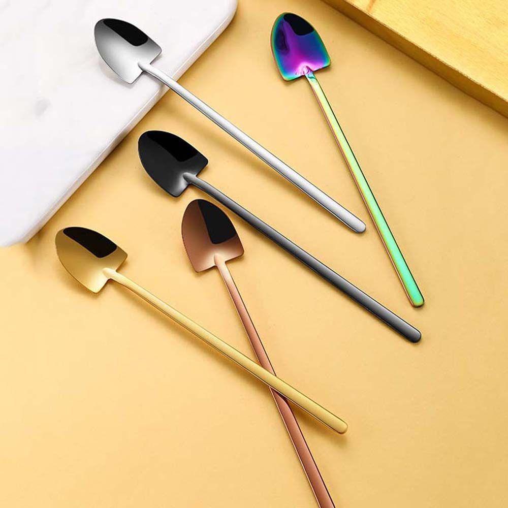 [Elegan] Sendok Kopi Es Krim Kualitas Tinggi Alat Dapur Sekop Makan Dessert Stirring Spoon