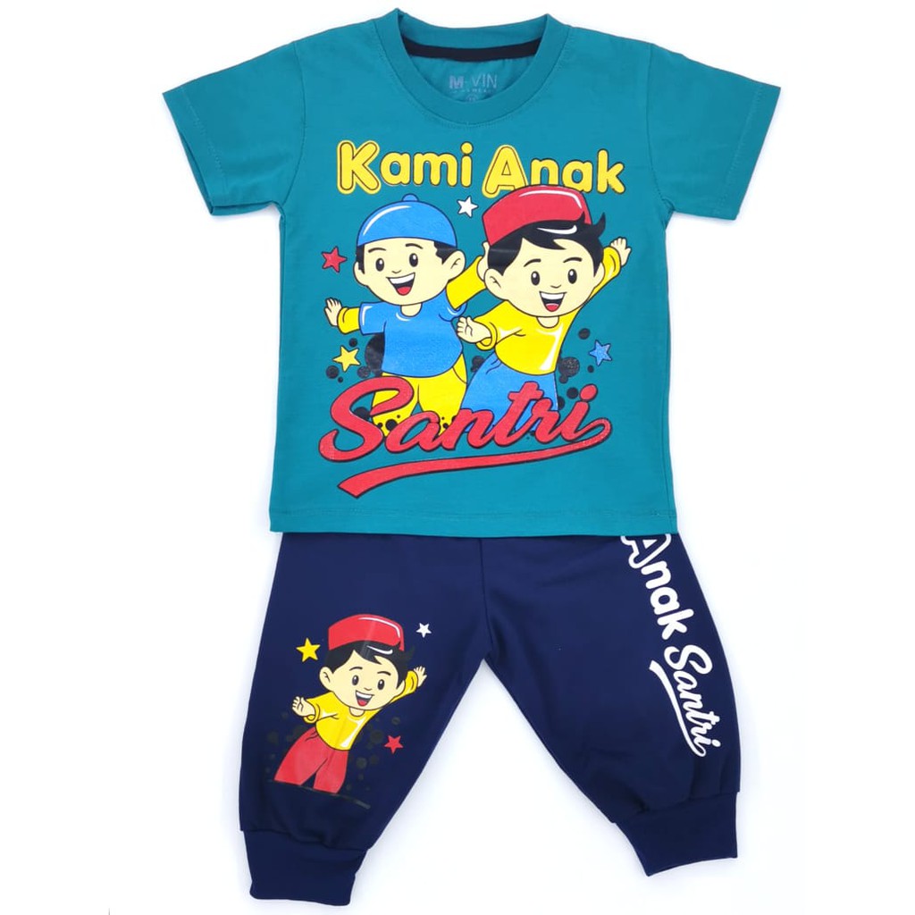 Setelan anak joger Santri - baju anak laki - setelan anak laki 1-9tahun M-Vin