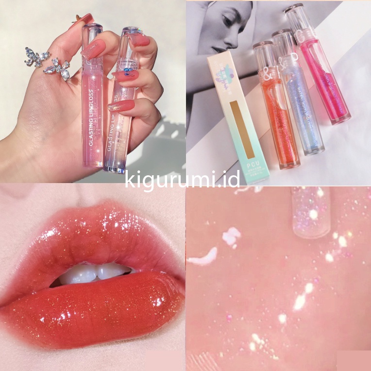 Lip Gloss Water Light Transparant Glasting Glossy Lipstick Lip Plumper Maxfine Korean XX057