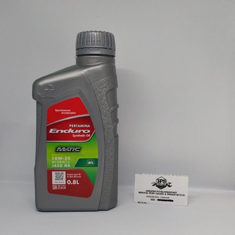 oli Enduro matic 10w-30 0,8 oli mesin motor