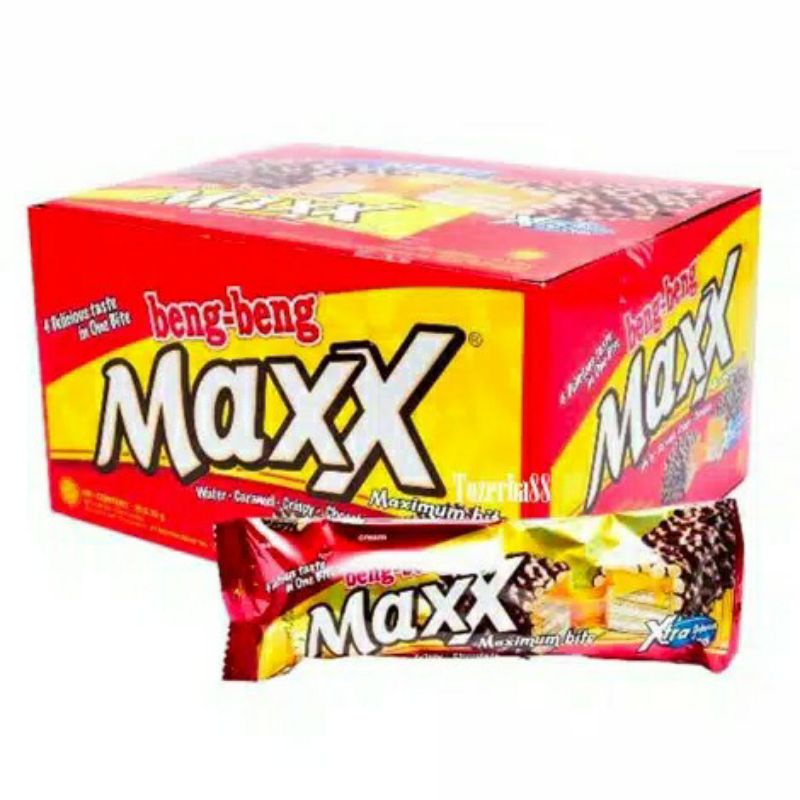 

Beng-beng Maxx wafer karamel krispi cokelat