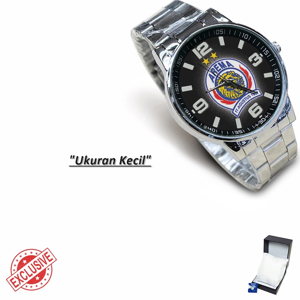 Jam Tangan Rantai Couple AREMA FC - 2 (Keren)