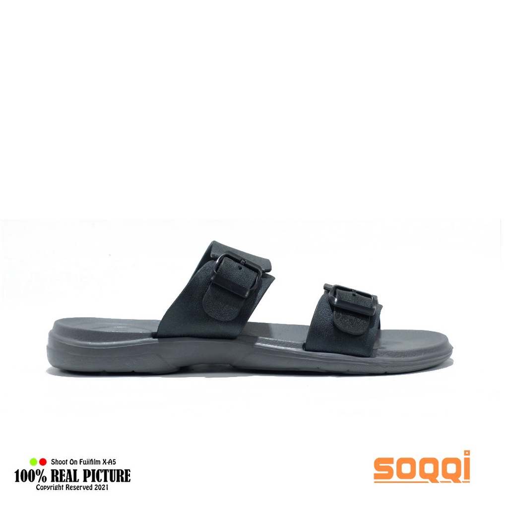 Sendal selop pria karet import original sandal slop cowok laki-laki dewasa model distro casual ban 2 bapak2 slide branded Soqqi-Fmy 223 1X terbaru promo lebaran cod keren murah 39-44