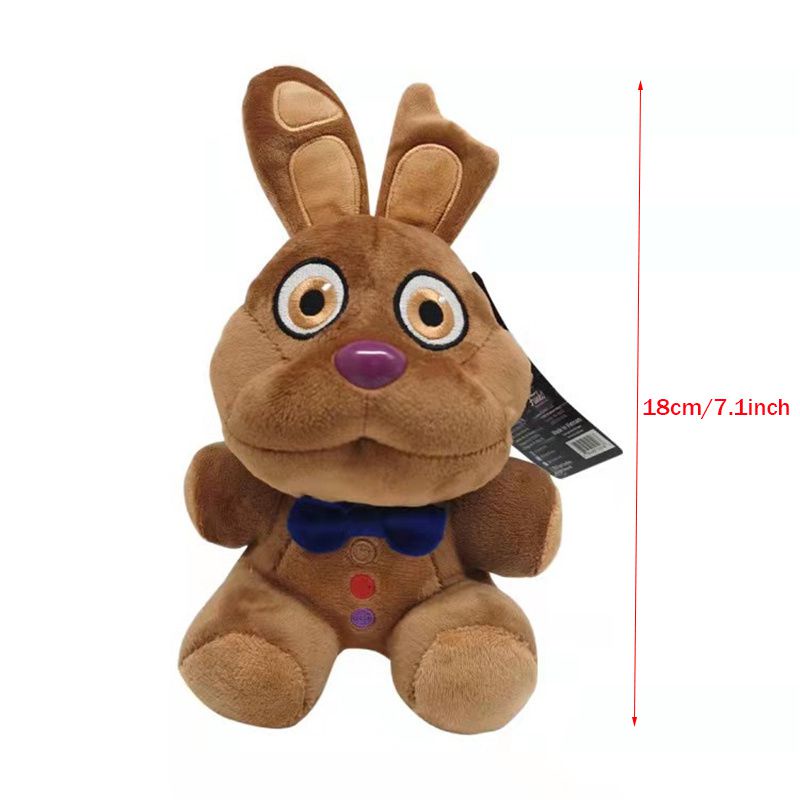 18cm Boneka Five Nights At Freddy's Chocolate Bonnie Plush NWT Funko Easter FNAF 8&quot; Kid Gift Mainan