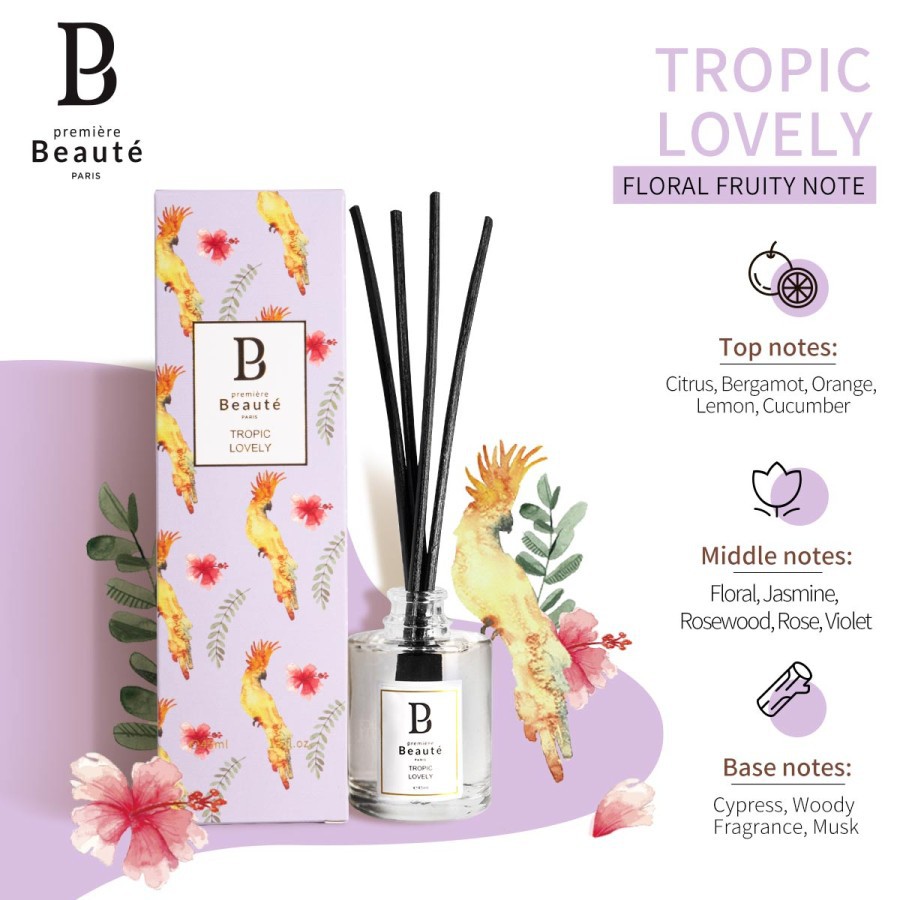 ✿ MADAME ✿ PREMIERE BEAUTE AROMATIC REED DIFFUSER OIL AROMATHERAPY RUANGAN