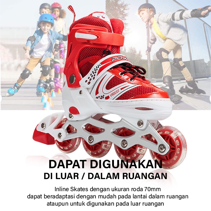 Sepatu Roda Inline Skate / BAJAJ FREE KUNCI