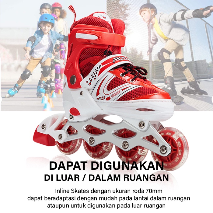 Sepatu roda inline skate Size POWER SUPERB FREE KUNCI