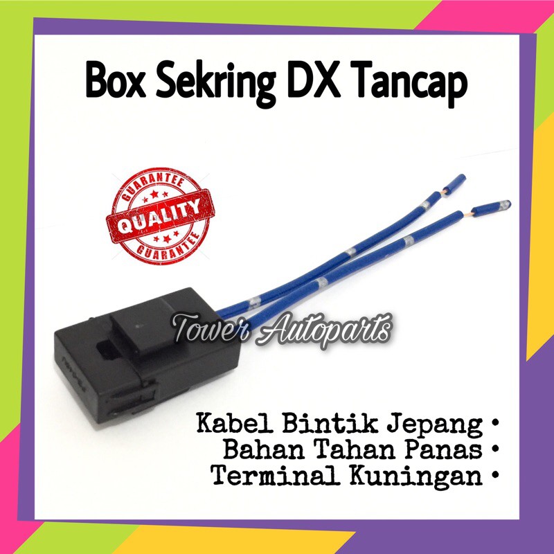 Box / Rumah Sekring Besar / Fuse Box Dx Tancap Besar Untuk Mobil &amp; Motor Dengan Kabel Jepang Berkualitas
