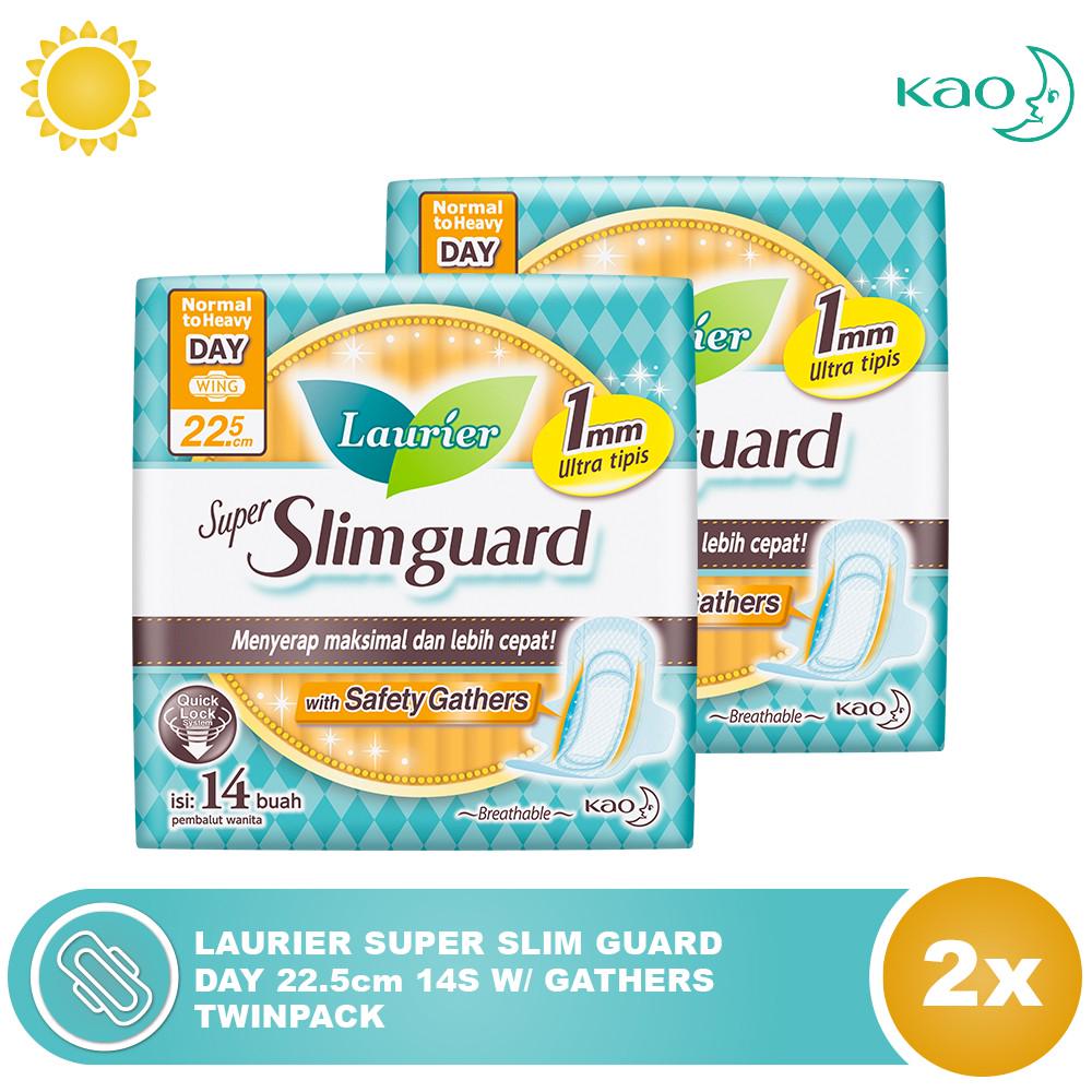 Promo Harga Laurier Super Slimguard Day 22.5 cm 14 pcs - Shopee