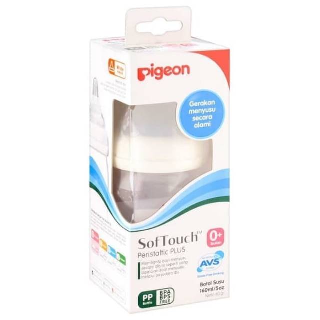 Pigeon Wide neck 160ml Nipple Peristaltic Plus isi 1 isi 2 Pigeon Nursing bottle Newborn