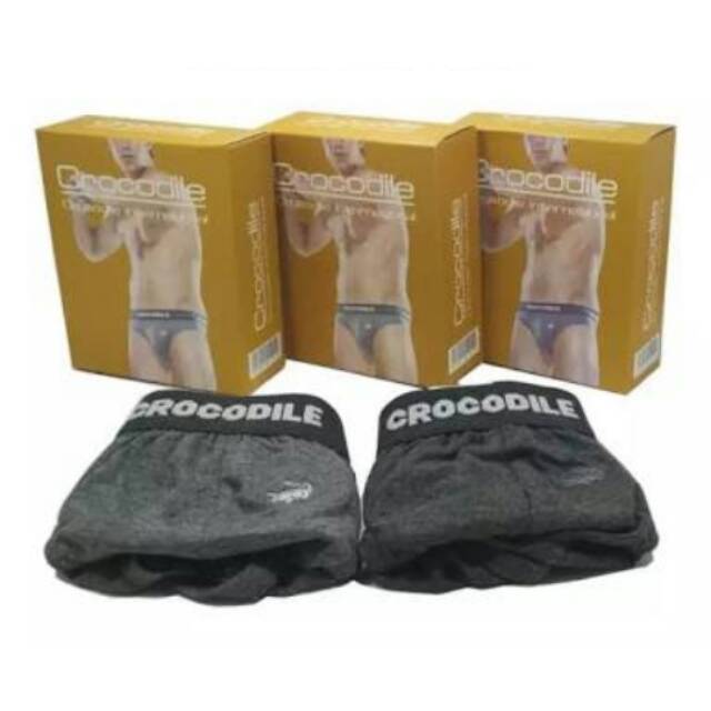 CELANA DALAM CROCODILE 521-262 2PCS/CELANA DALAM PRIA KARET BOXER/SEMPAK LAKI LAKI/ CANCUT PRIA