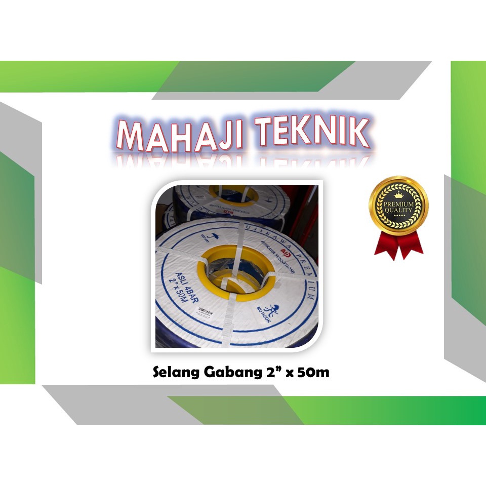 Selang Buang Tremi Alkon Pompa Air Irigasi Ducar Hose 2" x 50m selang gabang 2  inch x 50 meter merk