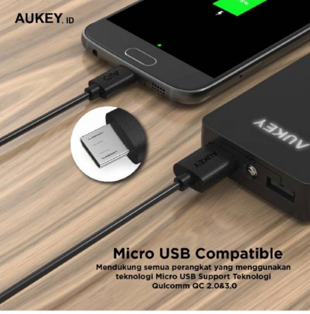 Aukey CB-D5 Micro USB Cable -  DAPAT 5 pcs  Kabel Charger - Data