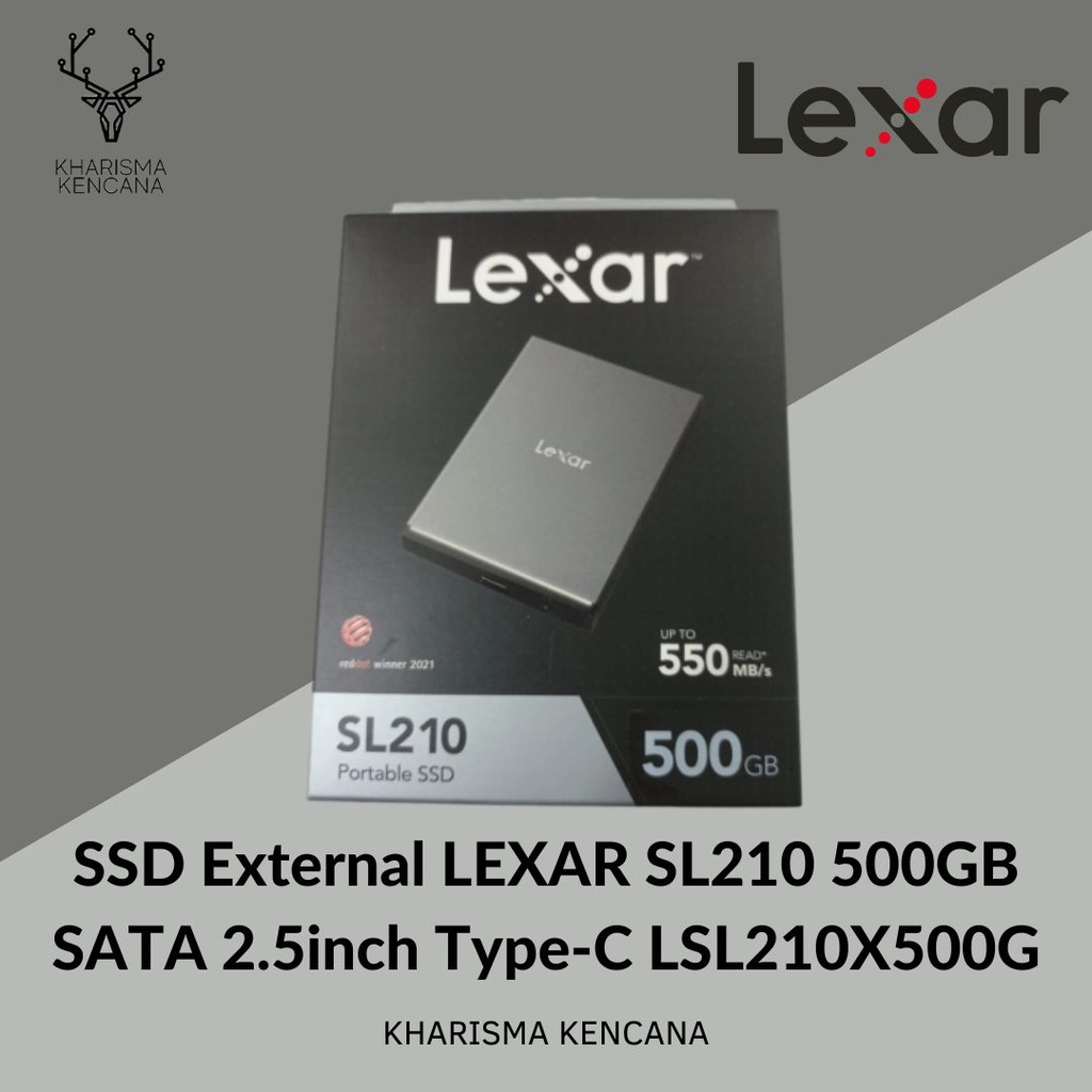 SSD External LEXAR SL210 500GB SATA 2.5inch Type-C LSL210X500G