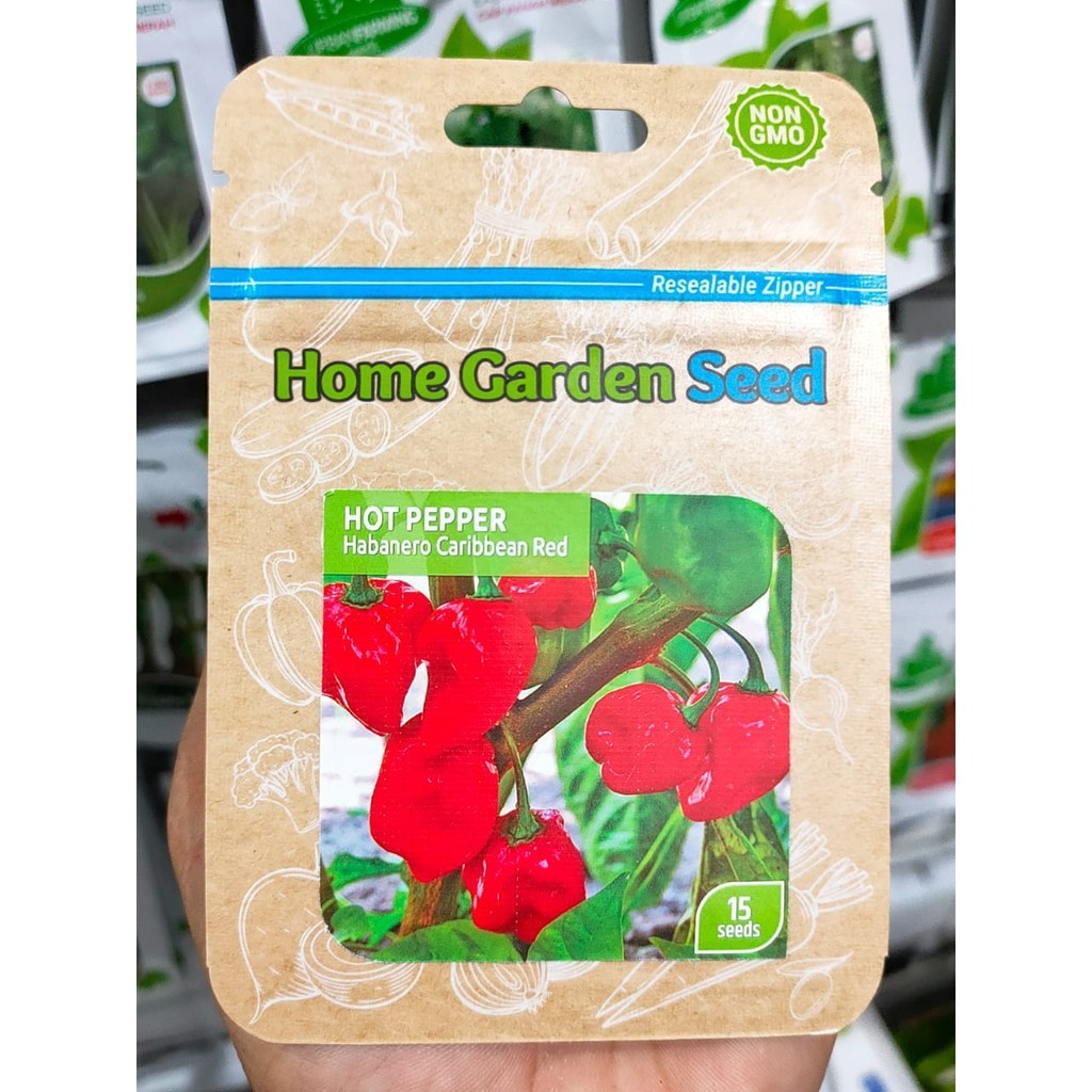 HGS - benih cabe HABANERO CARIBBEAN RED isi 15 biji - benih cabe unik