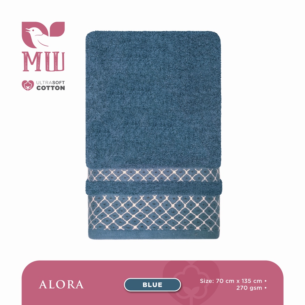 Handuk Morning Whistle Ultra Soft Cotton Towel Terry Palmer ALORA / Handuk Mandi / Handuk Dewasa 70 X 135 cm