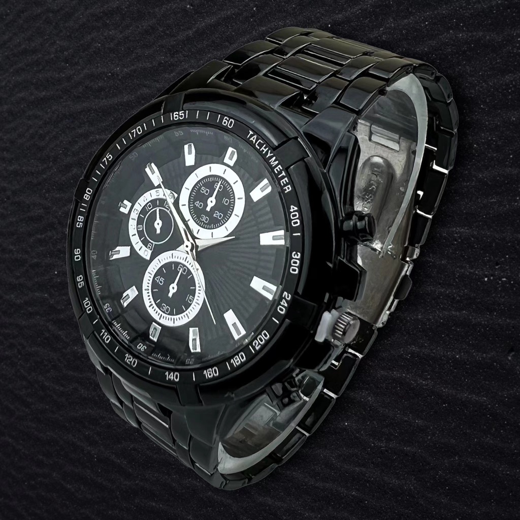 COD✅ Jam Tangan Pria Rantai Sport Stainless Steel Gaya Klasik Watch Analog Cowok Harga Grosir   S1222