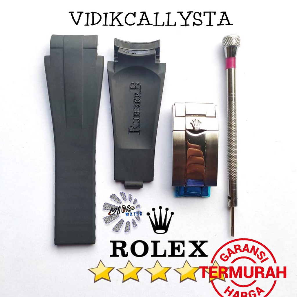 Tali strap Rolex Rubber B Deepsea 21mm jam seadweller sea dweller 21 MM ROLEX DEEP SEA